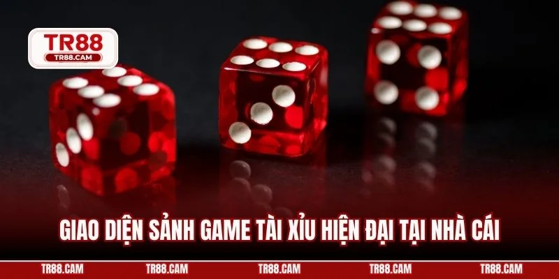 Giao diện sảnh game tài xỉu hiện đại tại nhà cái